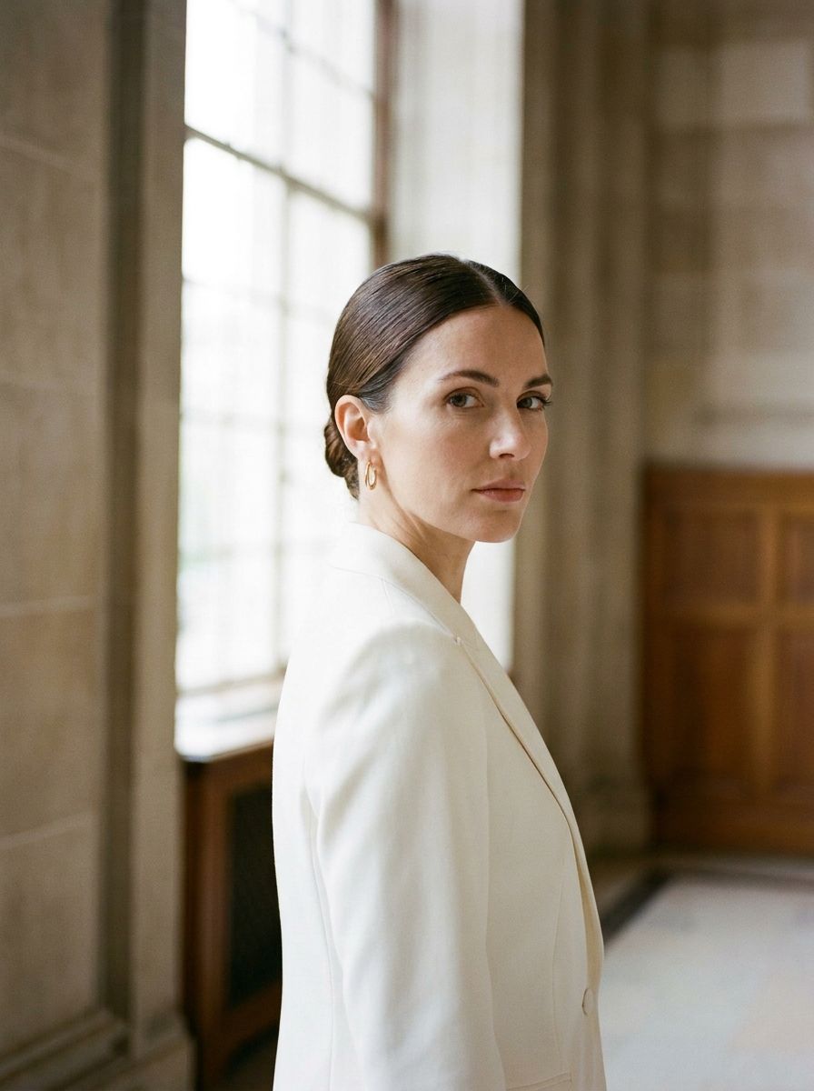 Sleek Low Bun - Standesamt Frisuren